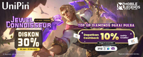 Skin Terbaru Fredrinn “Jewel Connoisseur” Diskon 30%! Top Up Diamonds Pakai Pulsa dan Dapatkan Cashback!